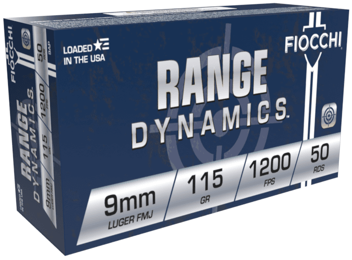 Fiocchi Range Dynamics 9mm, 115Gr