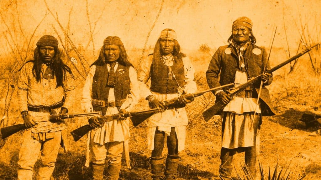 Native-American-warriors-with-rifles