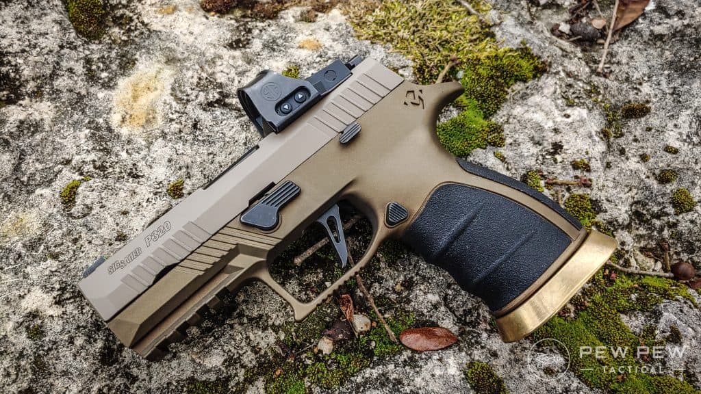 Sig P320 Mirzon grip with magwell