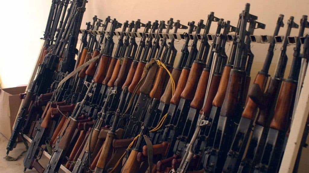 Rack of AK-47s
