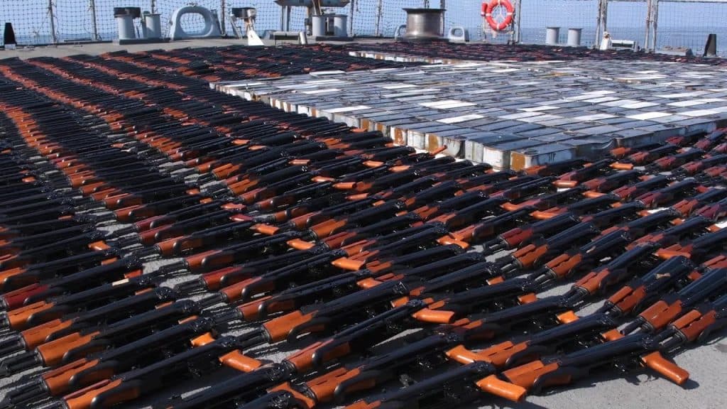 Seized AK-47s