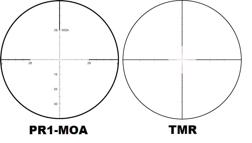 Leupold Mark 5HD 2-10 reticles