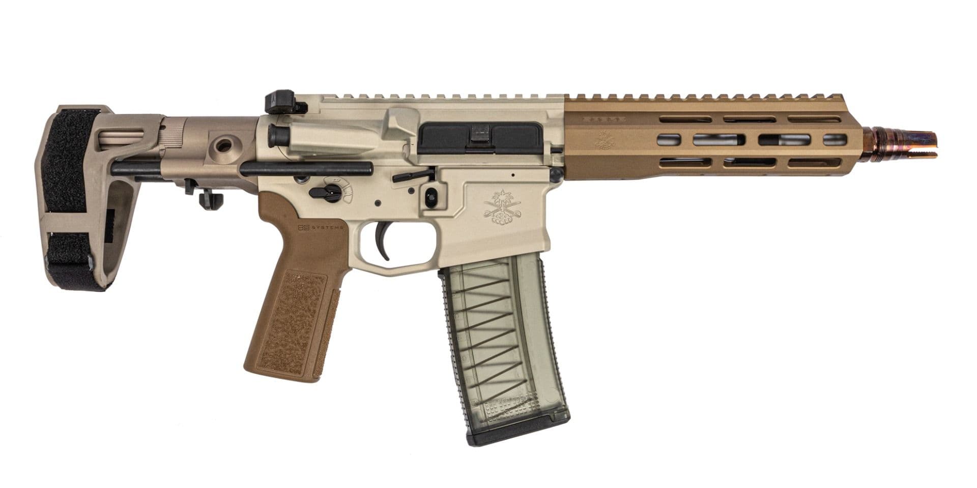 PSA Sabre Enhanced Mixtape Vol. 1 8" 300 Blackout w/ Plan B Mount & Maxim CQB Brace - $1249.99