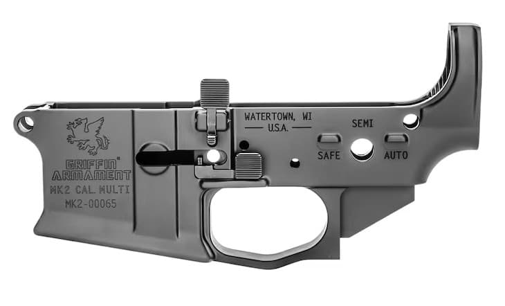 Griffin Armament MK2 AR-15 Ambidextrous Stripped Lower Receiver - $189.00