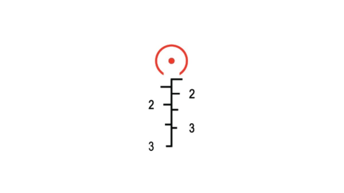 Trijicon RTR 9mm reticle