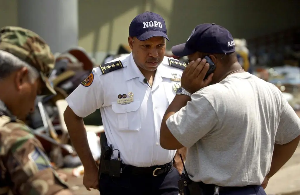 Superintendent Eddie Compass during the aftermath of Katrina