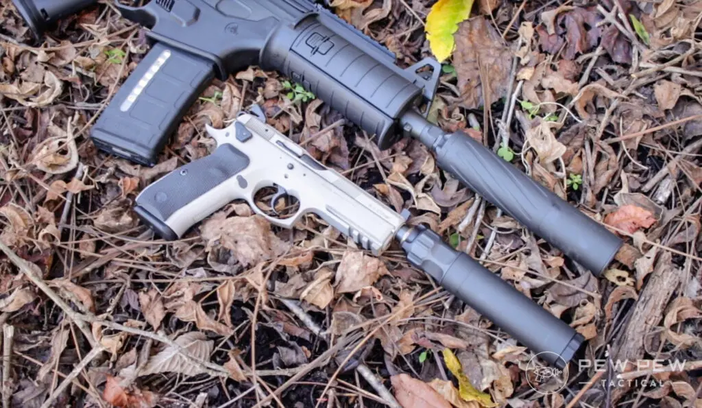 Silencer Central Banish 30 on Pistol and Rifle