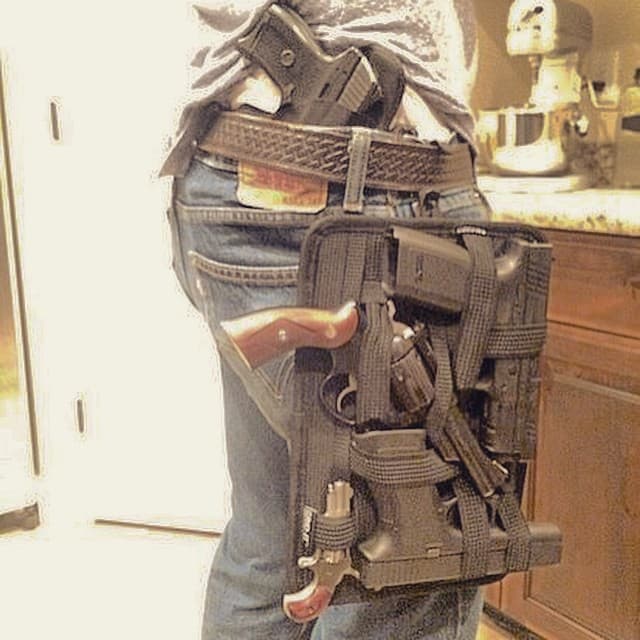 Lots of guns drop leg holster