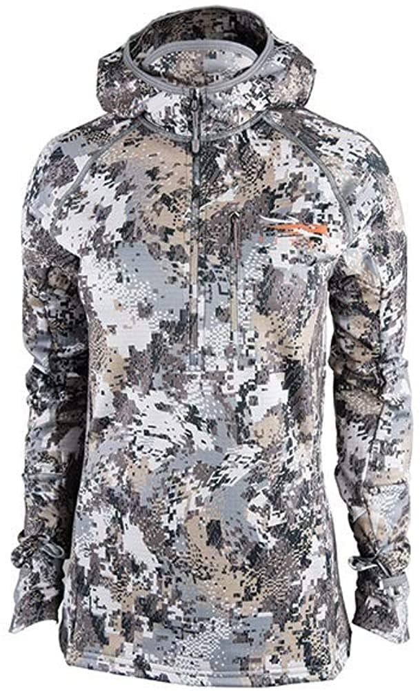Sitka Gear Women's Hunting Breathable Next-to-Skin Fleece Fanatic Hoody with Camouflage Mask