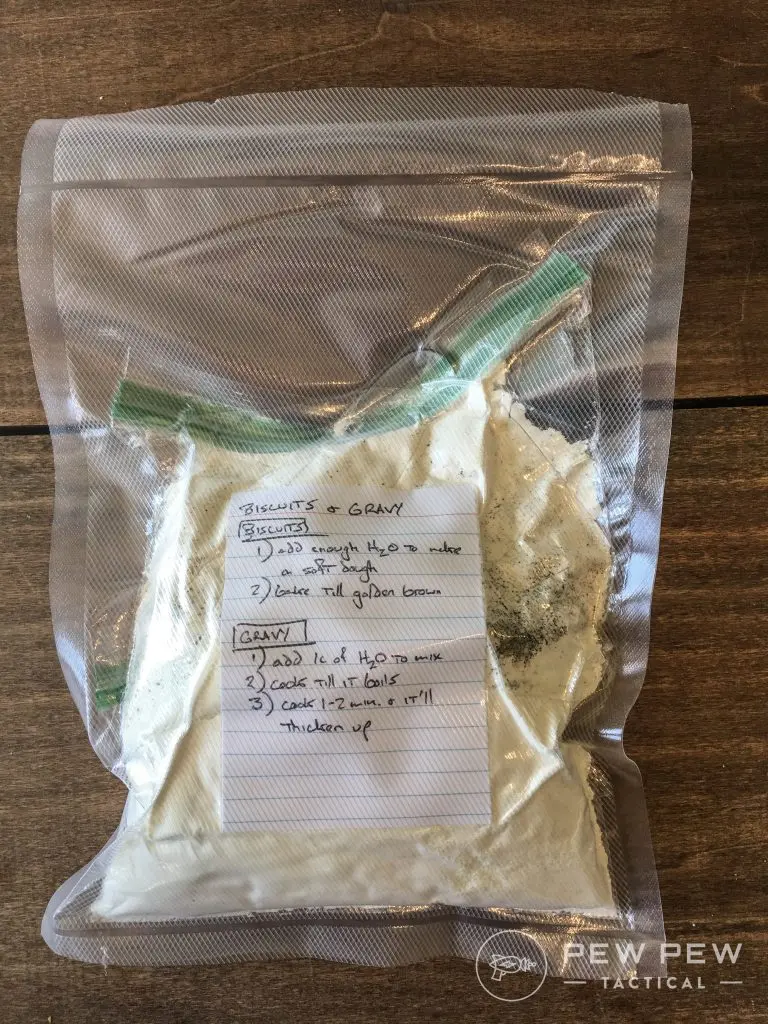 DIY MRE Biscuits and Gravy