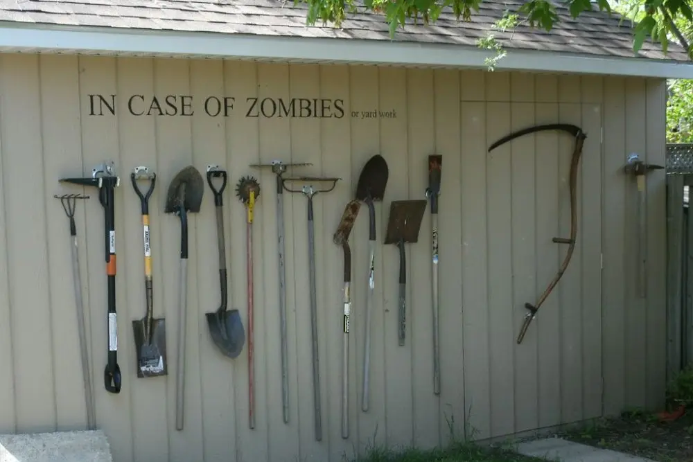 In Case of zombies garden tools