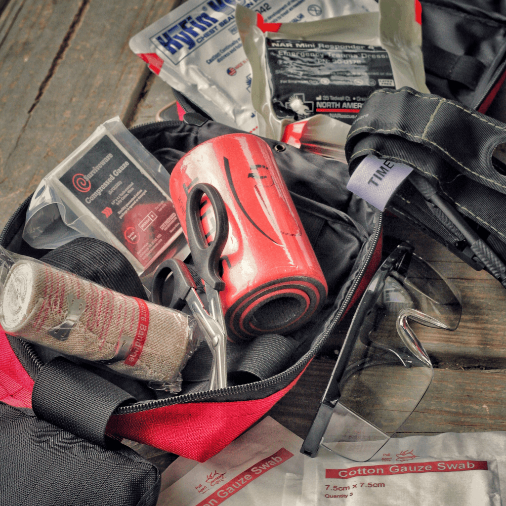 Surviveware Trauma First Aid Kit Open