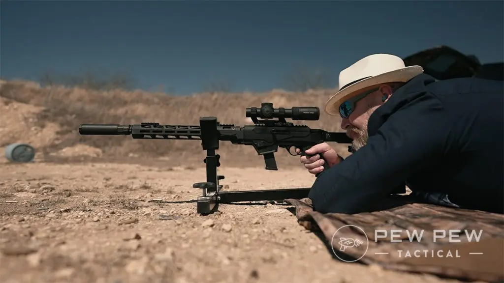 Ruger PCC shooting prone