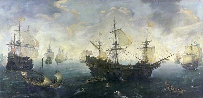 Spanish-Armada-off-the-English-Coast