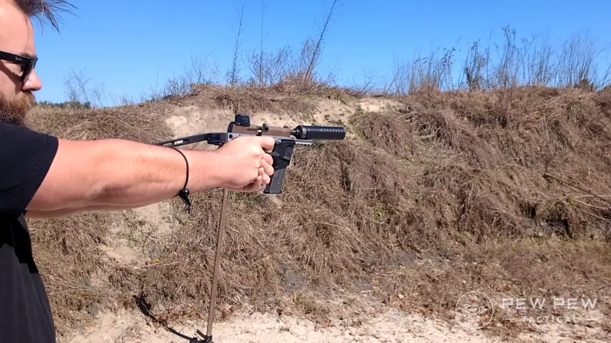 Travis shooting the TWS365 mid recoil