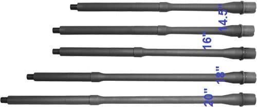 AR-15 Different Barrel Lengths