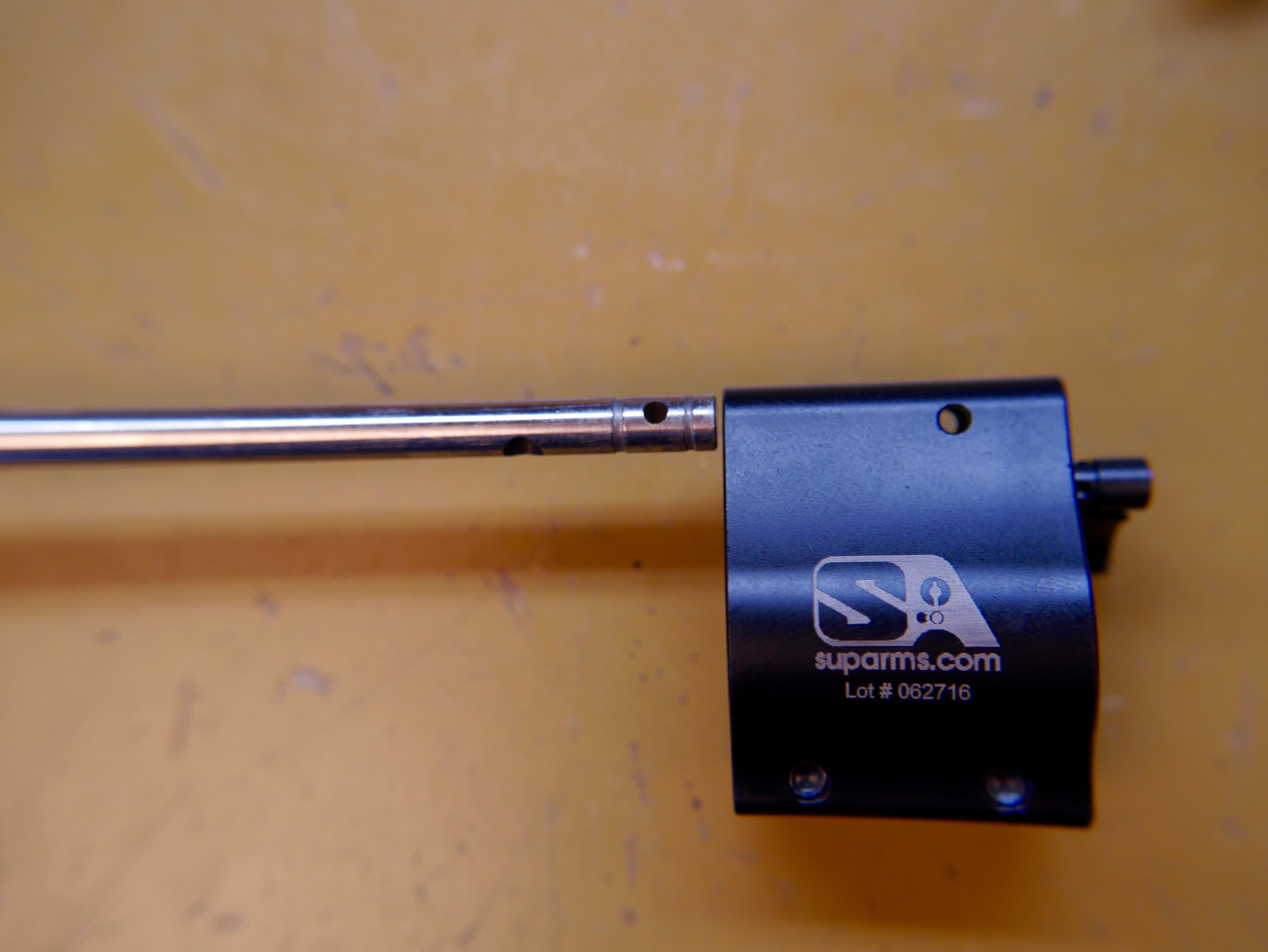 Gas Tube Hole
