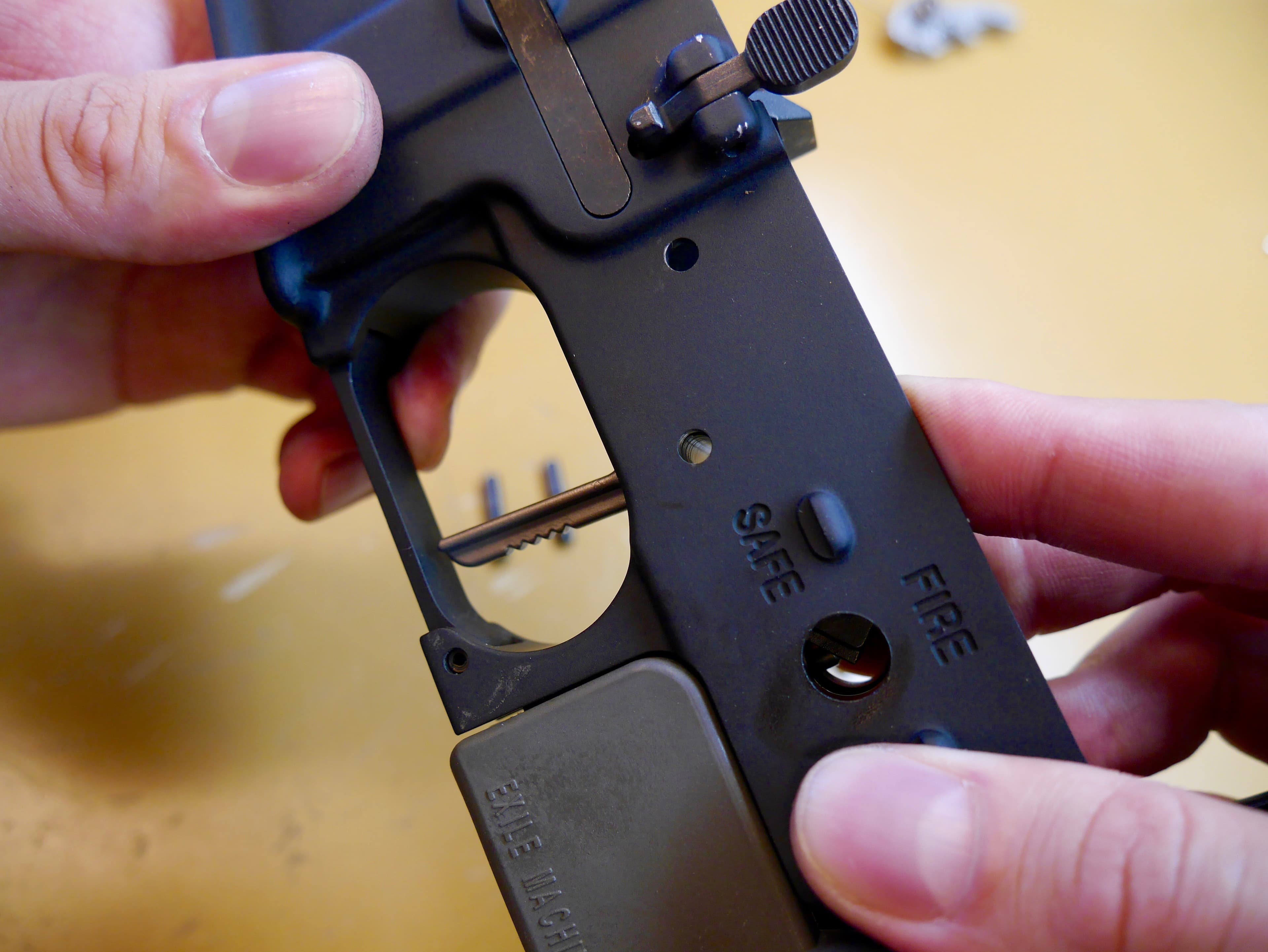 Align Pinhole and Insert Pin