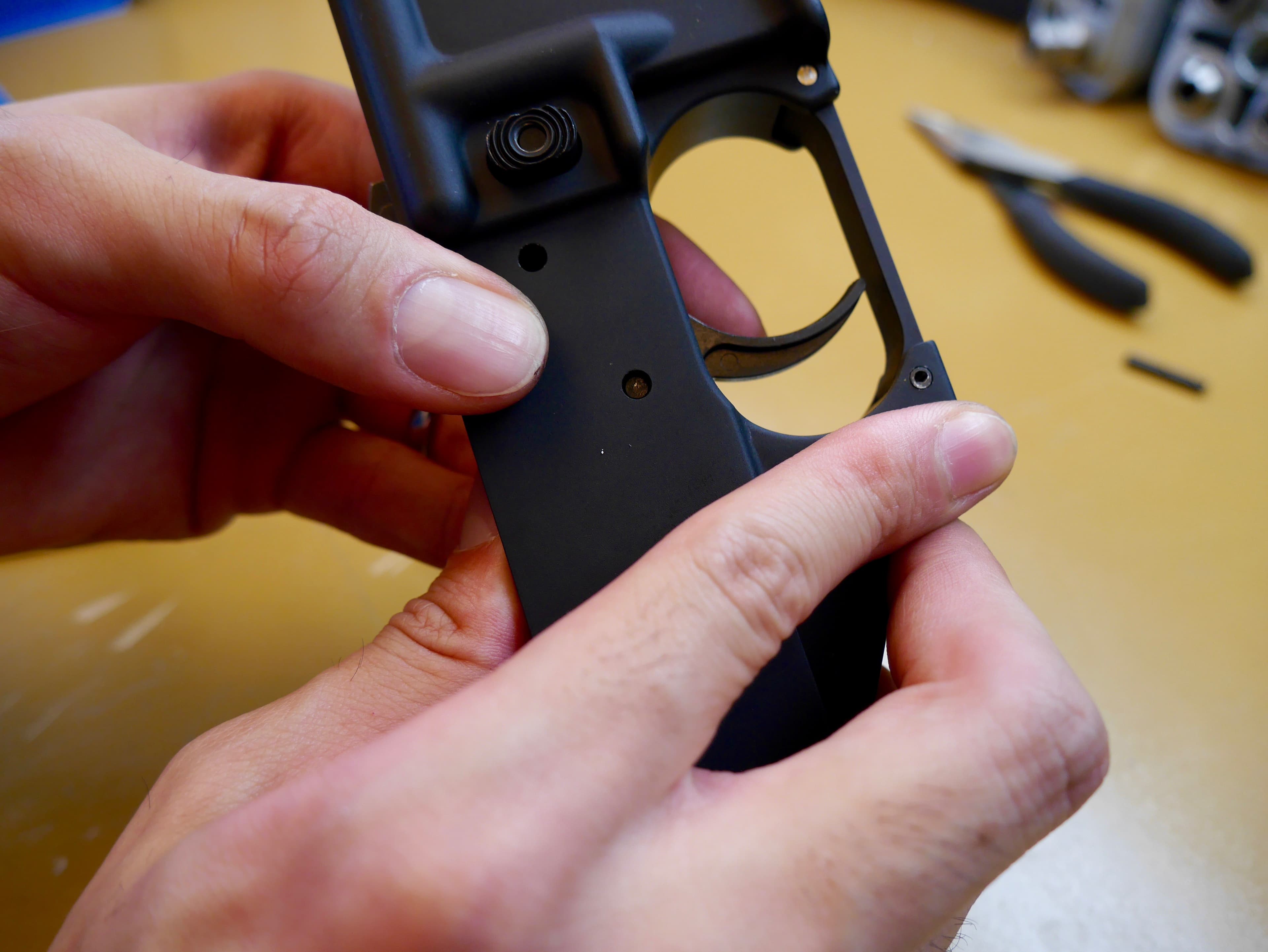 Trigger Pin Almost Through Receiver
