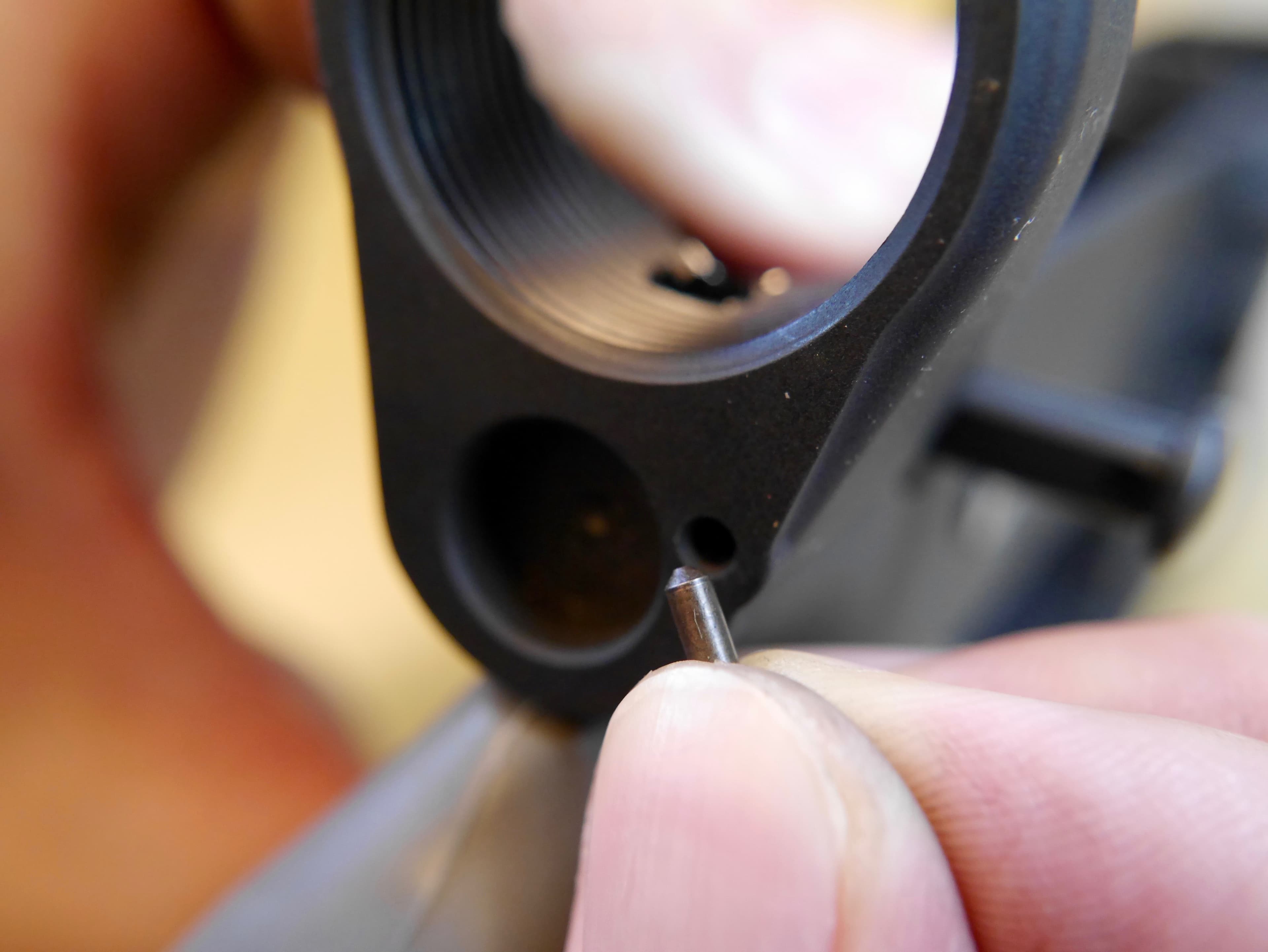 Install Rear Takedown Pin and Detent