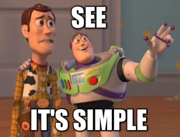 simple buzz lightyear meme