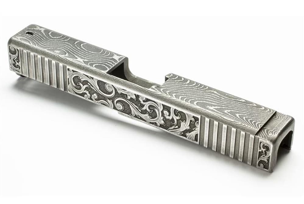 Lone Wolf Damascus Slide