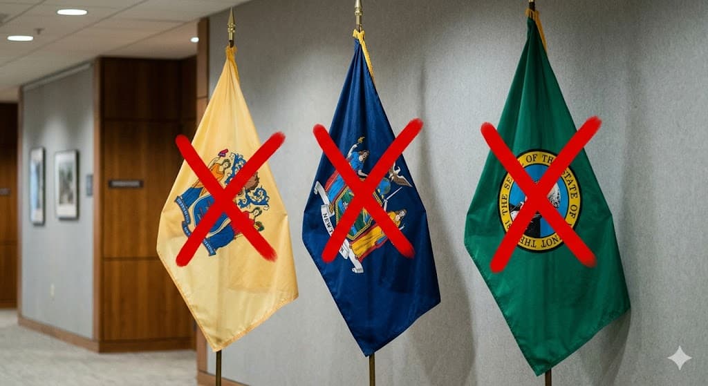 No USCCA in NJ, NY, or WA