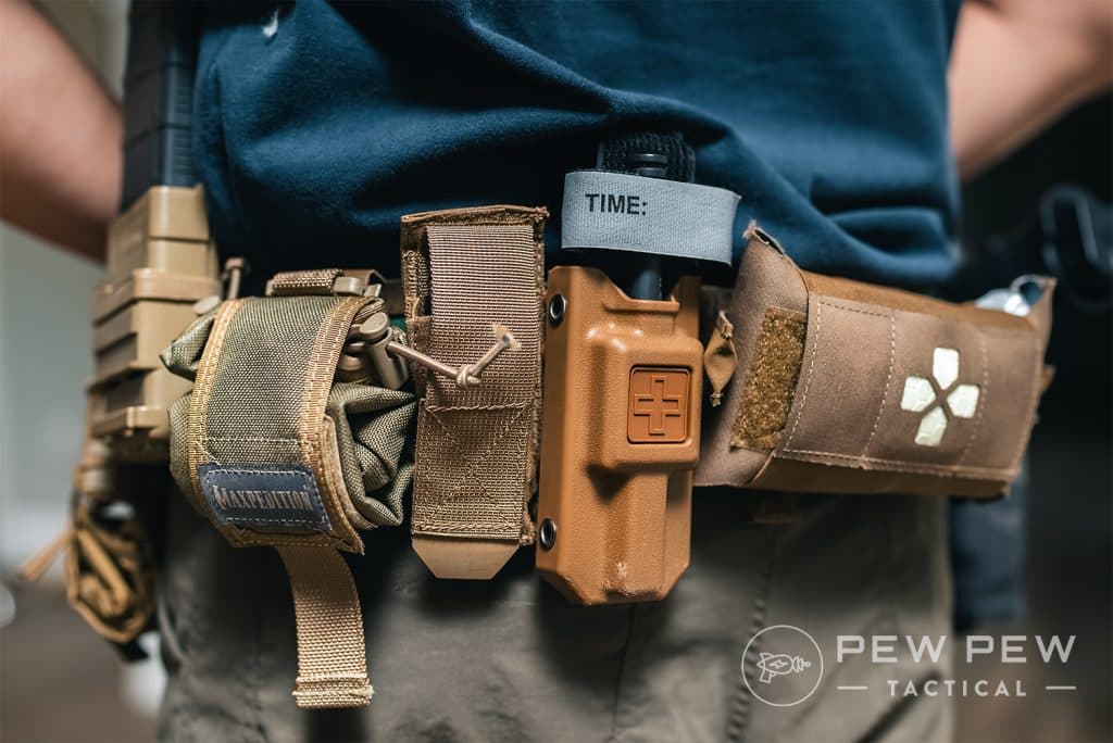 Blue Alpha Battle Belt with Accessories