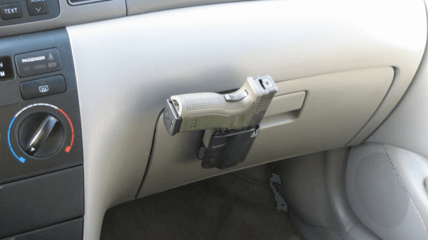 External glove box holster