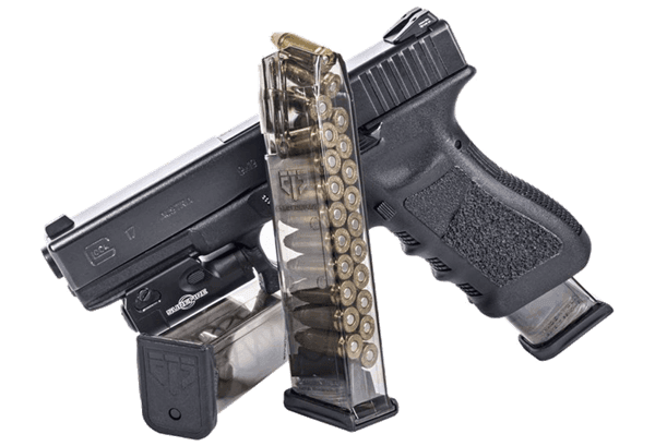ETS clear double stack glock mags