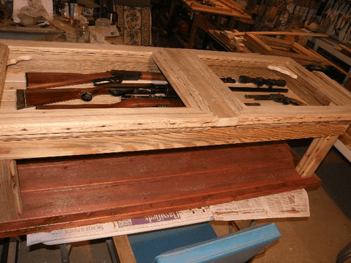 firearm display coffee table
