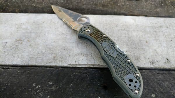 Knife with Serrated Blade