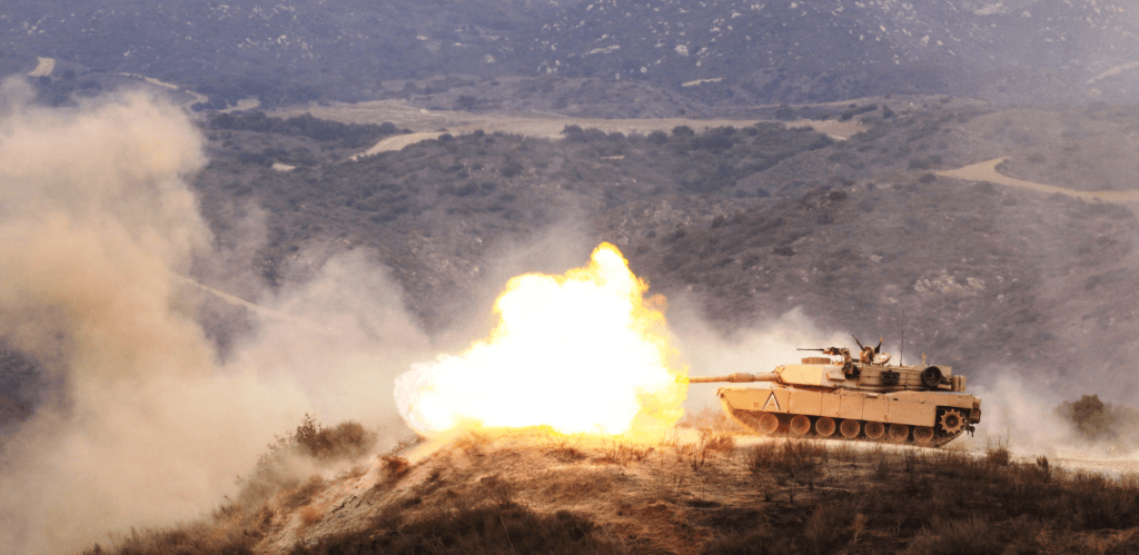 Three guesses which category the gun on a tank falls under...