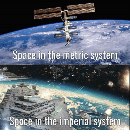 Metric vs imperial meme