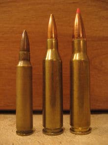 (left to right) .223 Rem, .243 Win, .308 Win