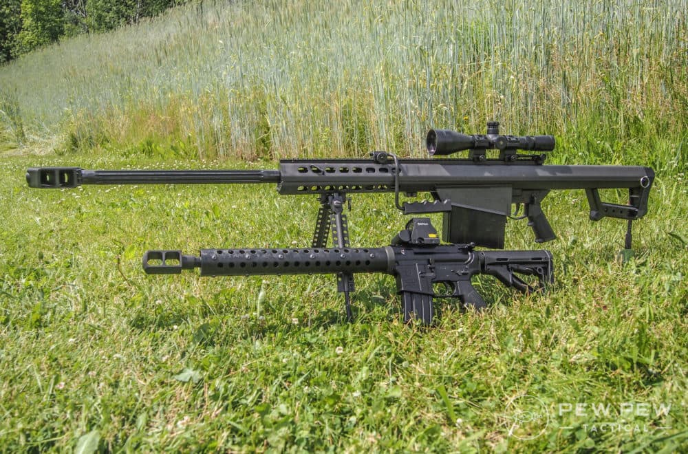 AA 50 Beowulf and Berrett M82A1 50 BMG