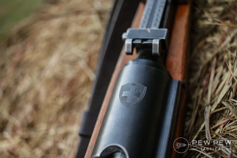K31 Swiss marking light wood
