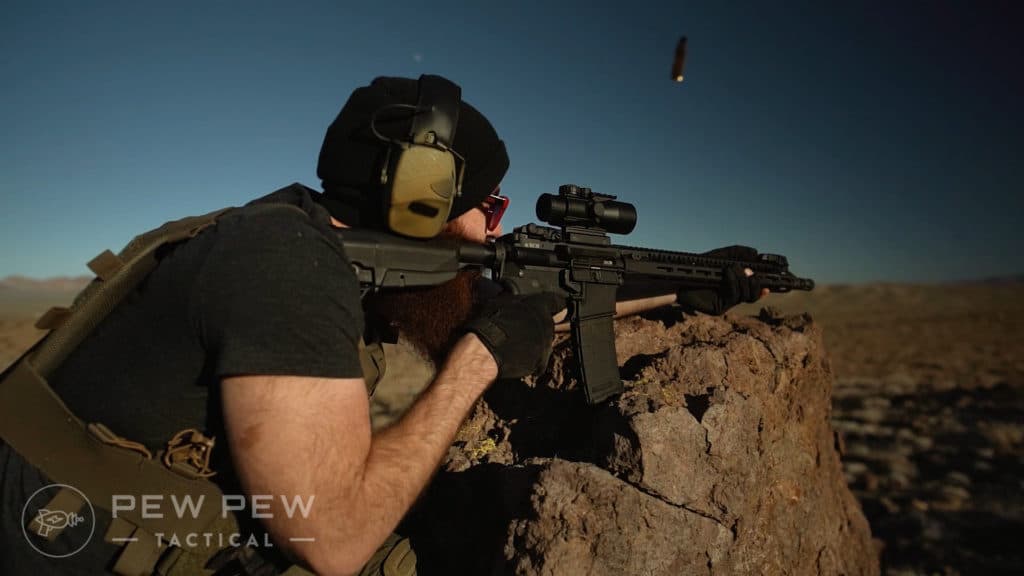 BCM Gunfighter Stock on Recce-16