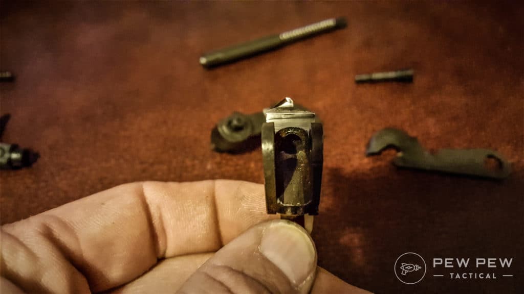 DSA FAL After removing the fire-control group, I figured out the problem