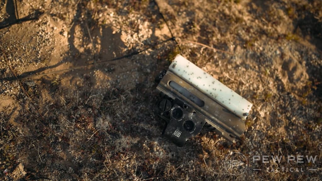 EOTech EXPS 3 12ga Birdshot Damage