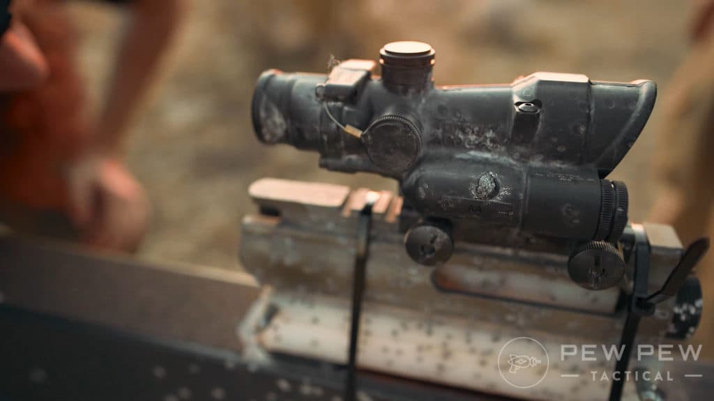 Trijicon TA-02 Acog .22 LR Minimag Damage