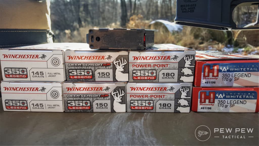 faxon 350 legend ammo