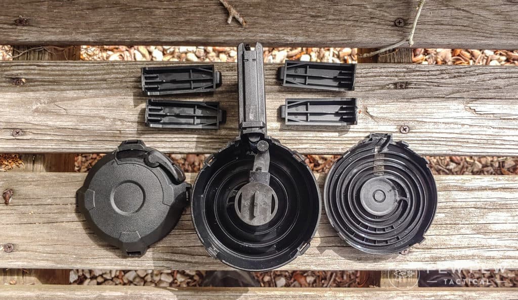 Magpul D50 and D60 inside their guts