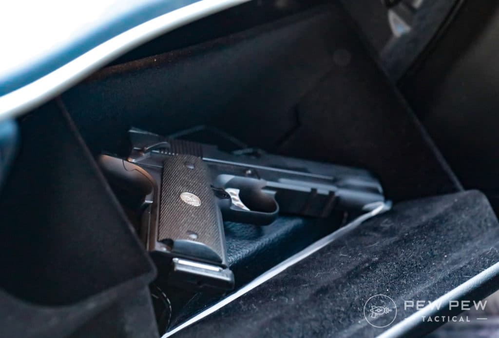 1911 in Glove Compartment of Car
