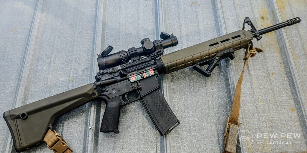American Musket w/ Strike Industries Latchless Charging Handle