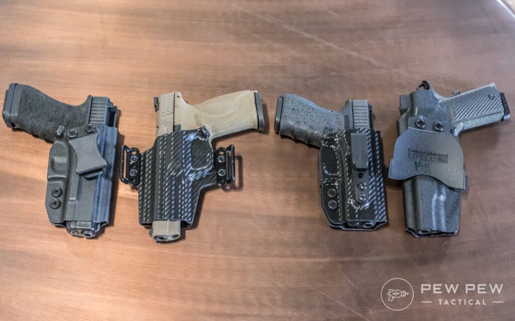 All Concealment Express Holster Attachment Styles