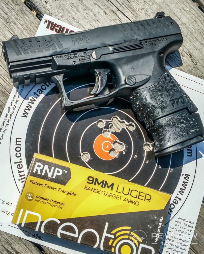 Lead Free Ammo Walther PPQ and Target