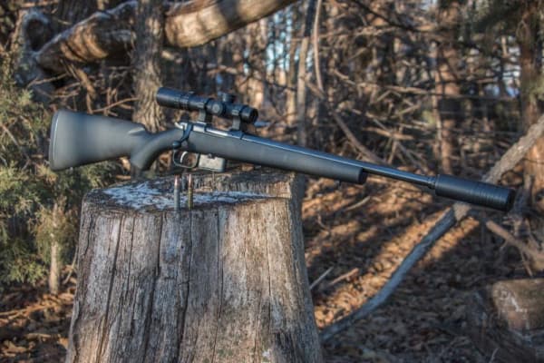 CZ Model 527 with synthetic stock and suppressor (Outdoor Wire)