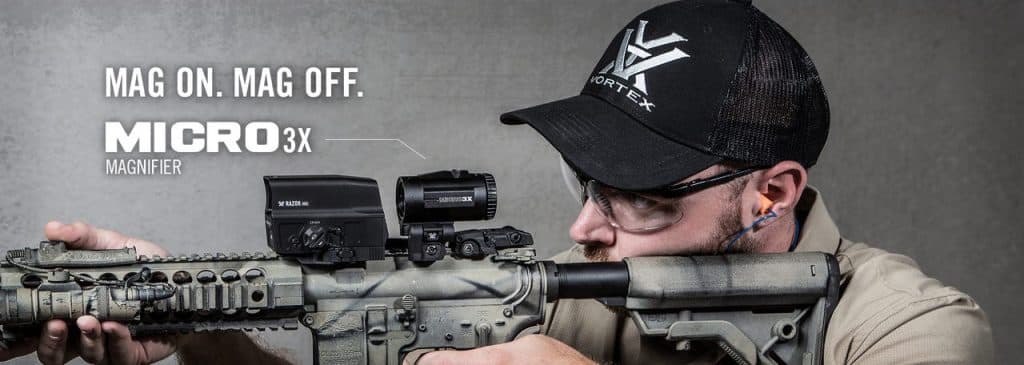 Vortex Micro 3X Magnifier on Rifle