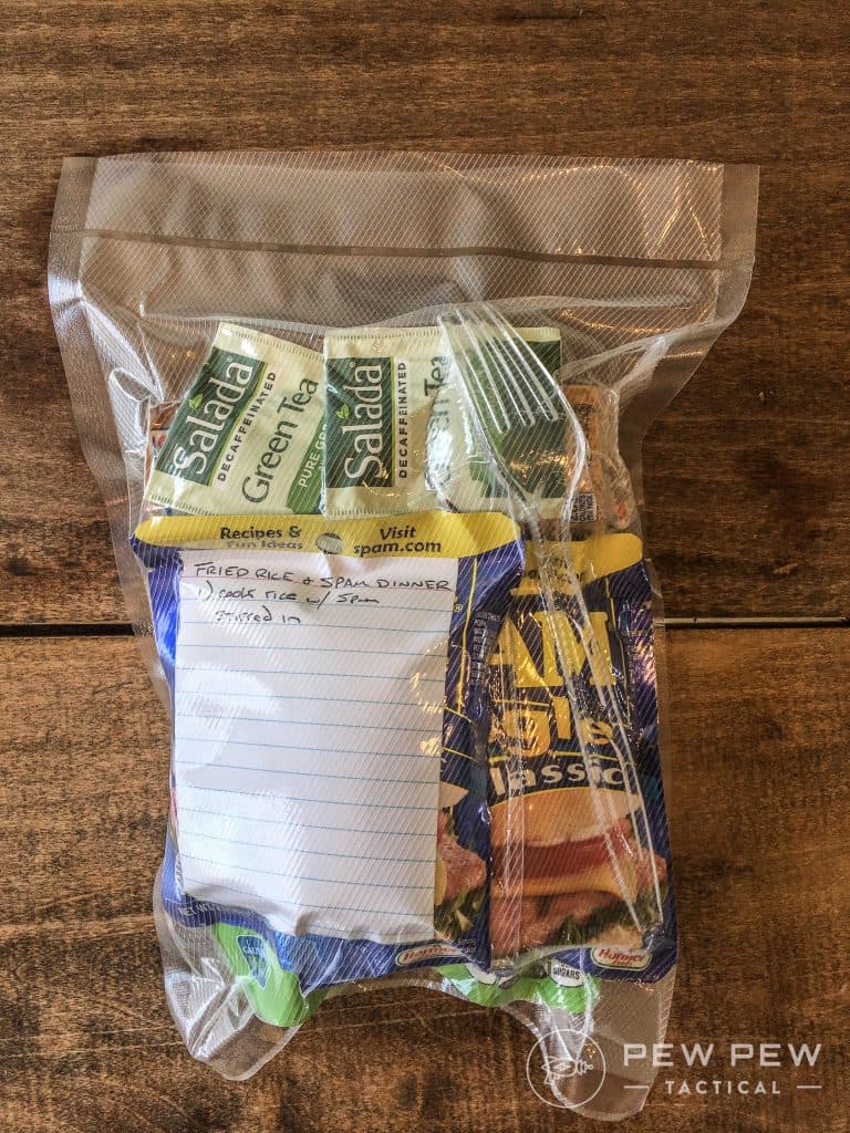 DIY MRE Fried Rice and Spam